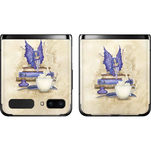Amy Brown Bookworm Fairy Galaxy Z Flip Skin