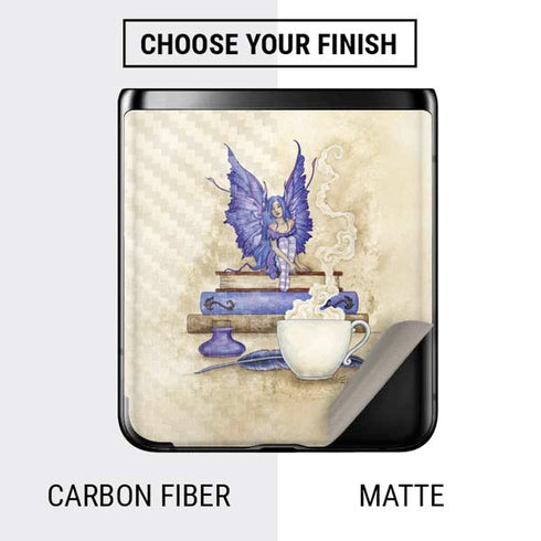 Amy Brown Bookworm Fairy Galaxy Z Flip Skin