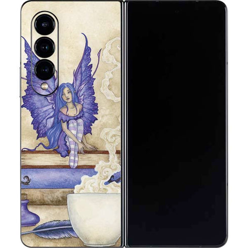 Amy Brown Bookworm Fairy Galaxy Z Fold4 5G Skin