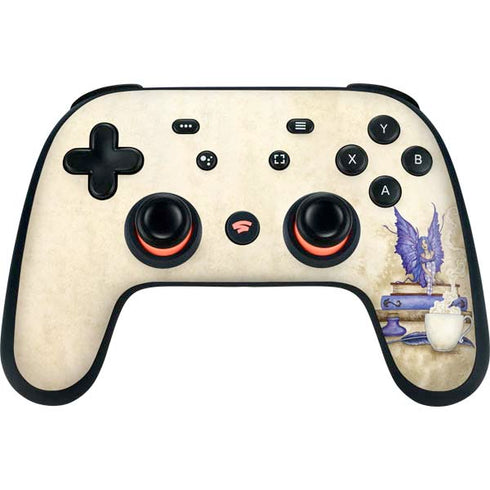 Amy Brown Bookworm Fairy Google Stadia Controller Skin