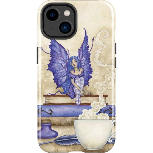 Amy Brown Bookworm Fairy iPhone 14 Plus Impact Case