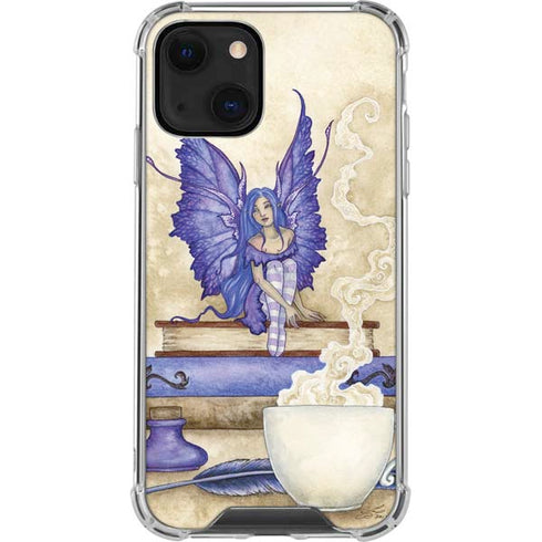 Amy Brown Bookworm Fairy iPhone 14 Plus Clear Case