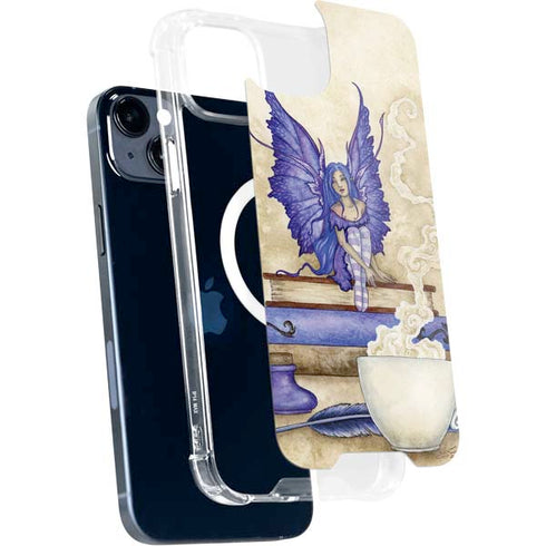 Amy Brown Bookworm Fairy iPhone 14 Plus MagSafe Case
