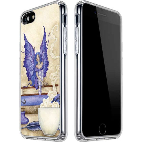 Amy Brown Bookworm Fairy iPhone SE (2nd & 3rd Gen) Clear Case