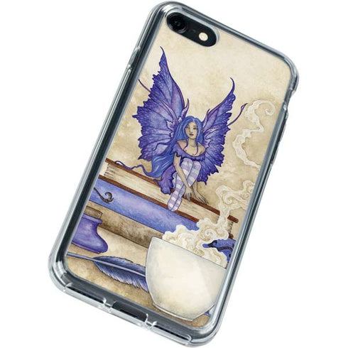 Amy Brown Bookworm Fairy iPhone SE (2nd & 3rd Gen) Clear Case