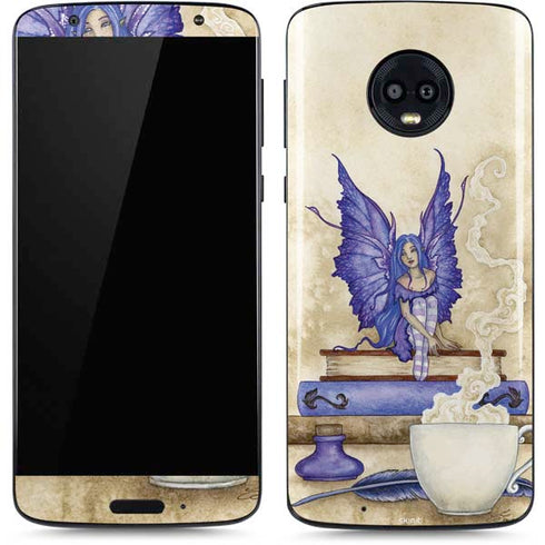 Amy Brown Bookworm Fairy Moto G6 Skin