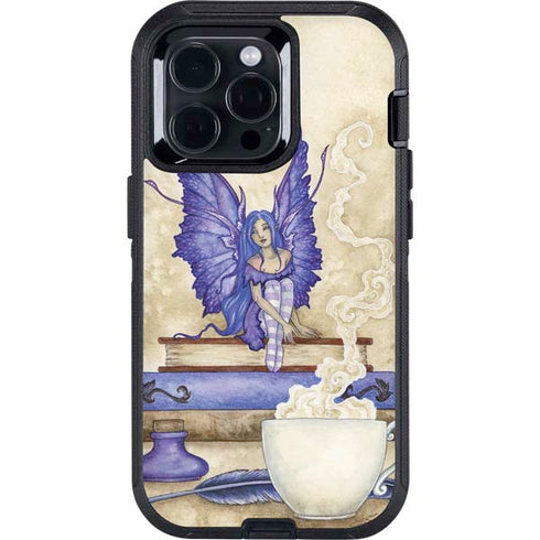Bookworm Fairy by Amy Brown Otterbox Defender iPhone Skin