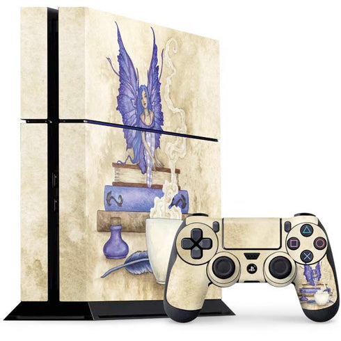 Amy Brown Bookworm Fairy PS4 Console and Controller Bundle Skin