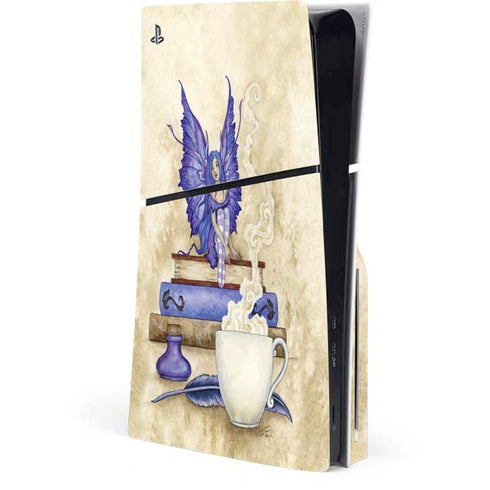 Bookworm Fairy by Amy Brown PS5 Slim Disk Console Skin