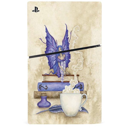 Bookworm Fairy by Amy Brown PS5 Slim Disk Console Skin