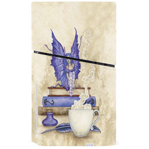 Bookworm Fairy by Amy Brown PS5 Slim Disk Console Skin