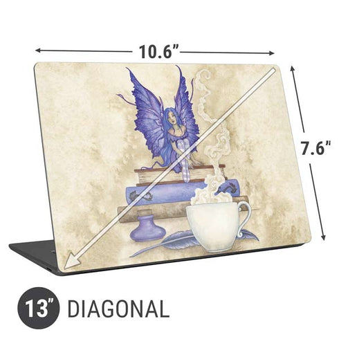 Amy Brown Bookworm Fairy Universal Laptop 13in (10.6 x 7.6in) Skin