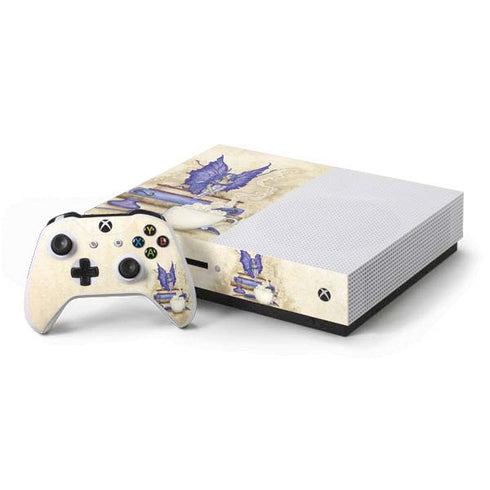 Amy Brown Bookworm Fairy Xbox One S Console and Controller Bundle Skin