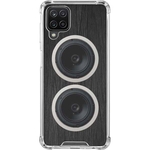 Boom Box Speakers Galaxy A12 Clear Case