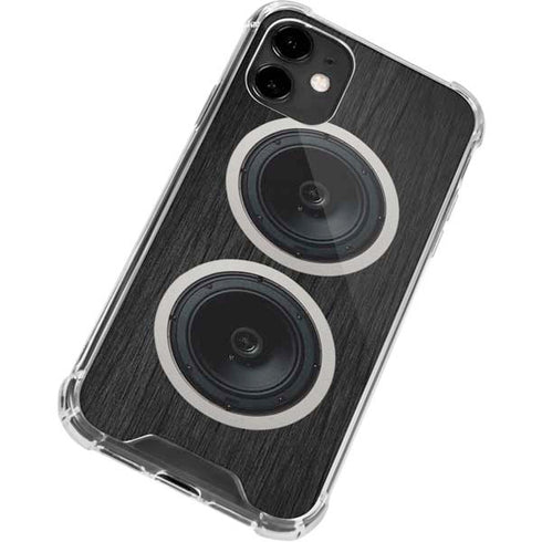 Boom Box Speakers iPhone 12 Clear Case