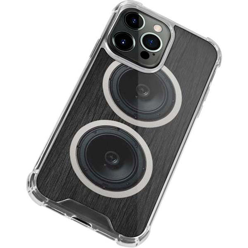Boom Box Speakers iPhone 15 Pro Clear Case
