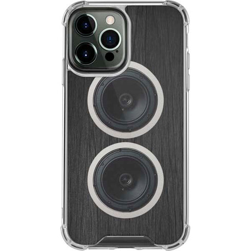 Boom Box Speakers iPhone 15 Pro Max Clear Case