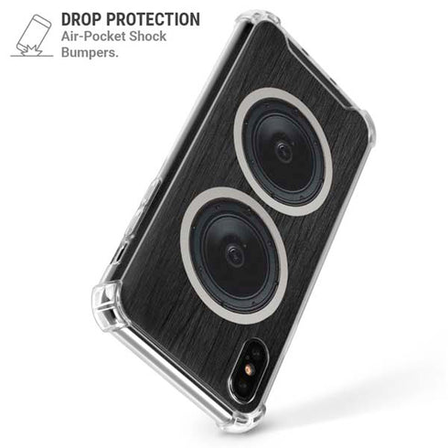 Boom Box Speakers iPhone XS Max Clear Case