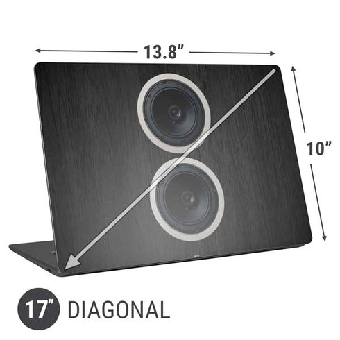 Boom Box Speakers Universal Laptop 17in (13.8 x 10in) Skin