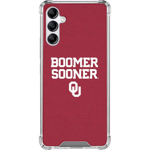 University of Oklahoma Boomer Sooner Galaxy A15 5G Clear Case