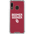 University of Oklahoma Boomer Sooner Galaxy A30 Clear Case
