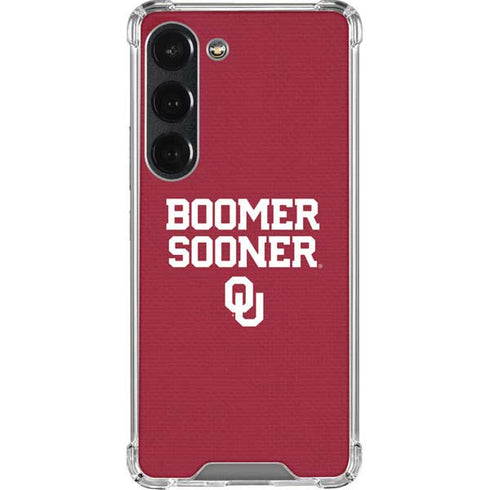 University of Oklahoma Boomer Sooner Galaxy S23 Clear Case