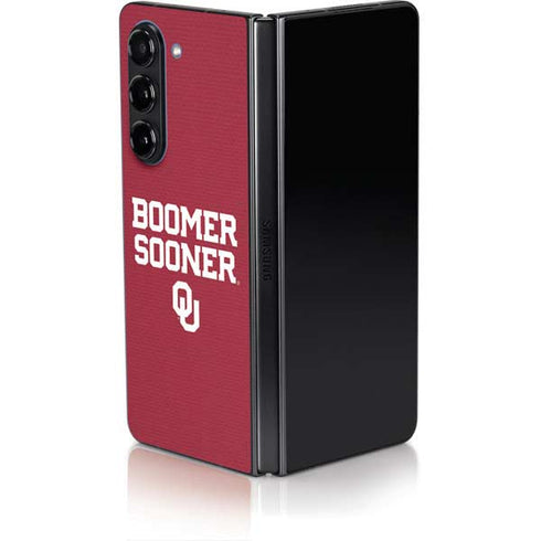 University of Oklahoma Boomer Sooner Galaxy Z Fold5 5G Skin