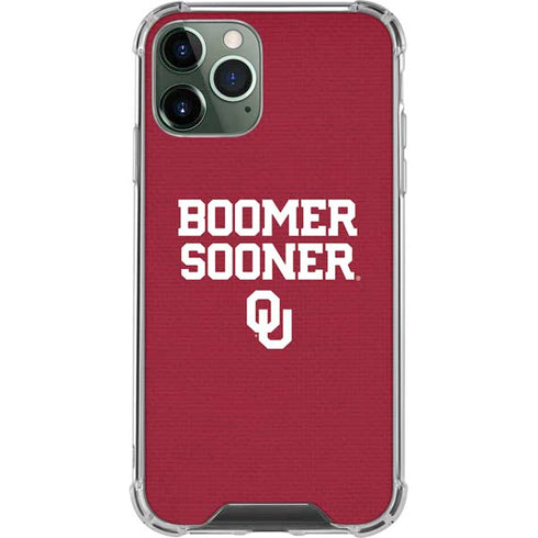 University of Oklahoma Boomer Sooner iPhone 11 Pro Max Clear Case