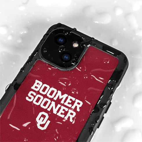 University of Oklahoma Boomer Sooner iPhone 15 Plus Waterproof Case