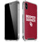 University of Oklahoma Boomer Sooner iPhone XS Max Clear Case