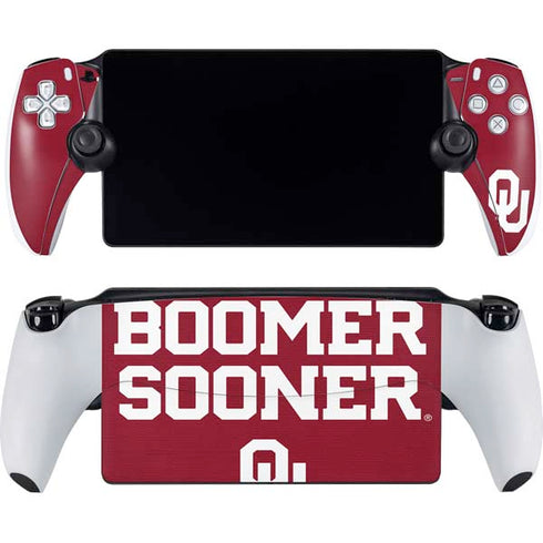 University of Oklahoma Boomer Sooner PlayStation Portal Remote Player Skin