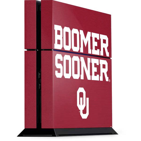 University of Oklahoma Boomer Sooner PS4 Console Skin