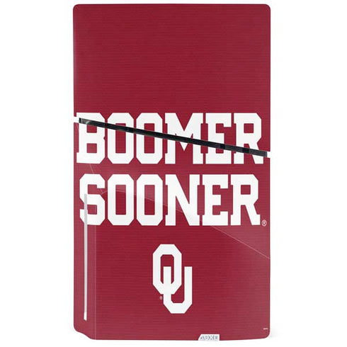 University of Oklahoma Boomer Sooner PS5 Slim Disk Bundle Skin