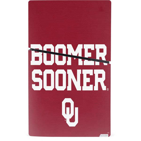 University of Oklahoma Boomer Sooner PS5 Slim Digital Edition Bundle Skin