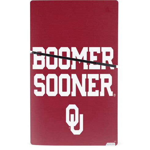 University of Oklahoma Boomer Sooner PS5 Slim Digital Edition Console Skin