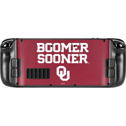 University of Oklahoma Boomer Sooner Steam Deck Handheld Gaming Computer Skin