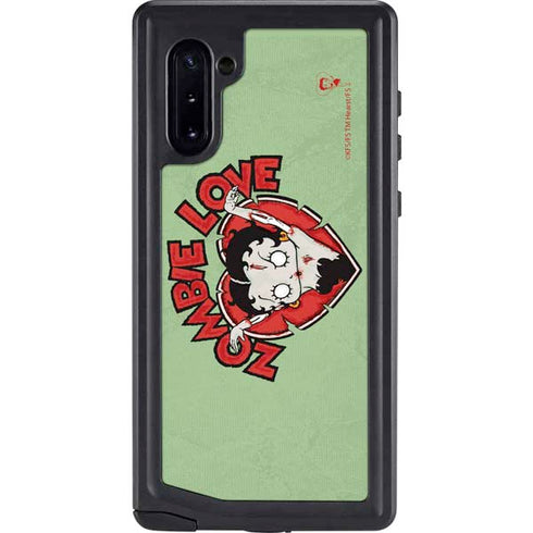 Betty Boop Zombie Love Galaxy Note 10 Waterproof Case