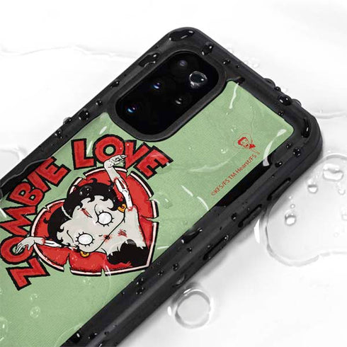 Betty Boop Zombie Love Galaxy S20 Plus Waterproof Case