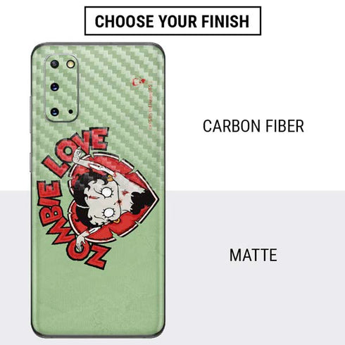 Betty Boop Zombie Love Galaxy S20 Skin