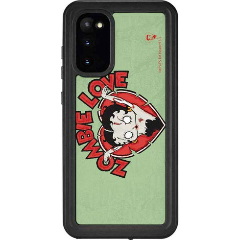 Betty Boop Zombie Love Galaxy S20 Waterproof Case