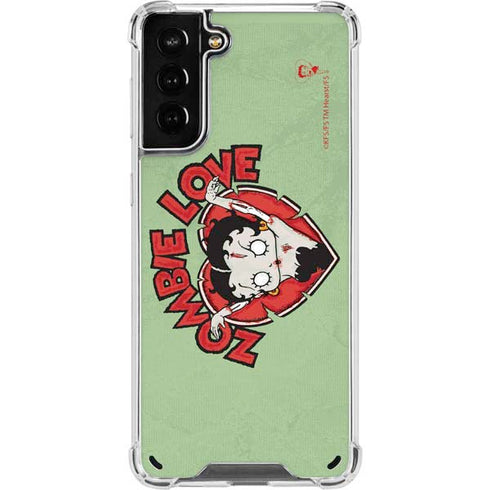 Betty Boop Zombie Love Galaxy S21 Plus 5G Clear Case