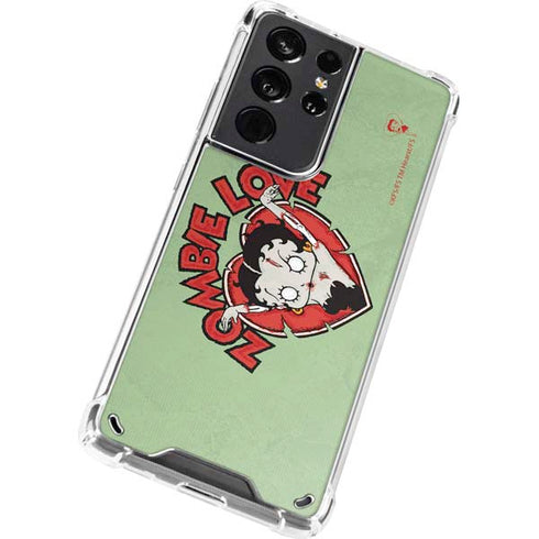 Betty Boop Zombie Love Galaxy S21 Ultra 5G Clear Case