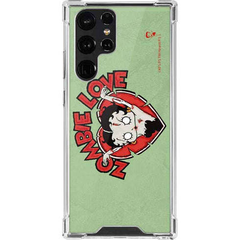 Betty Boop Zombie Love Galaxy S22 Ultra Clear Case