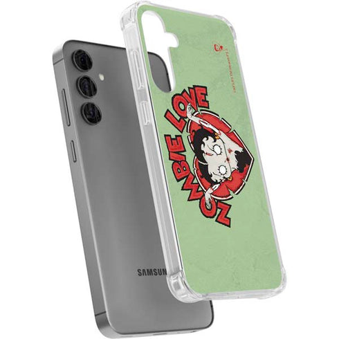 Betty Boop Zombie Love Galaxy S24 Plus Clear Case