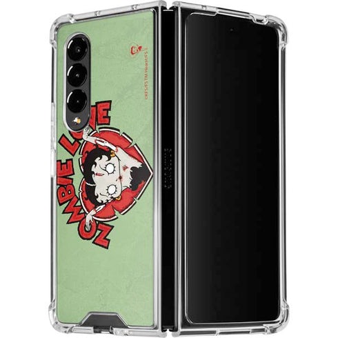 Betty Boop Zombie Love Galaxy Z Fold4 5G Clear Case