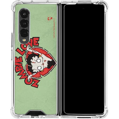Betty Boop Zombie Love Galaxy Z Fold4 5G Clear Case