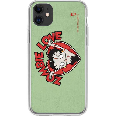 Betty Boop Zombie Love iPhone 11 Clear Case