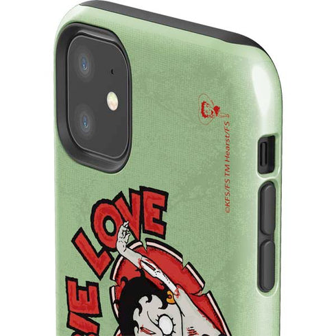 Betty Boop Zombie Love iPhone 11 Impact Case