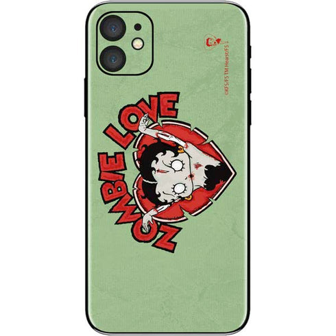 Betty Boop Zombie Love iPhone 11 Skin