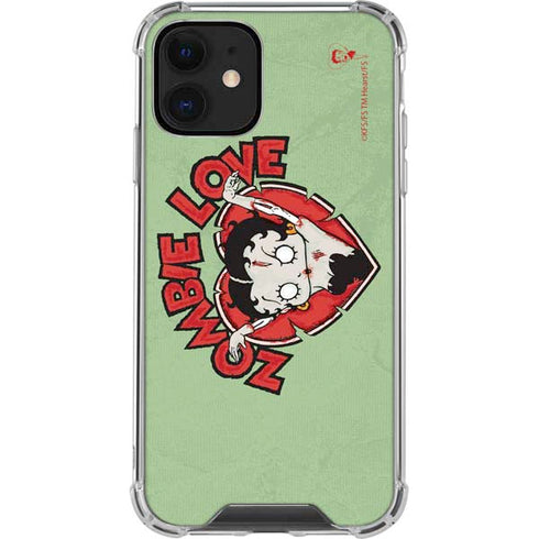 Betty Boop Zombie Love iPhone 12 Clear Case